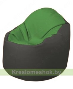 Кресло-мешок Браво Б1.3-N76N17 (зеленый, тёмно-серый)