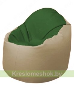 Кресло-мешок Браво Б1.3-N77N13 (темно-зеленый, бежевый)