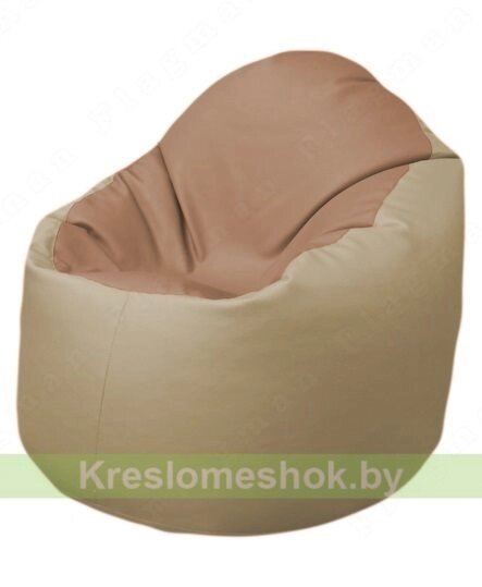 Кресло-мешок Браво Б1.3-T06Т13 (бежевый - бежевый) от компании Интернет-магазин "Kreslomeshok" - фото 1