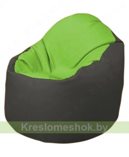 Кресло-мешок Браво Б1.3-T19Т17 (салатовый, тёмно-серый) от компании Интернет-магазин "Kreslomeshok" - фото 1