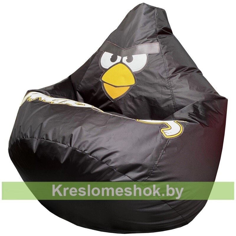 Кресло мешок Черная Птичка от компании Интернет-магазин "Kreslomeshok" - фото 1
