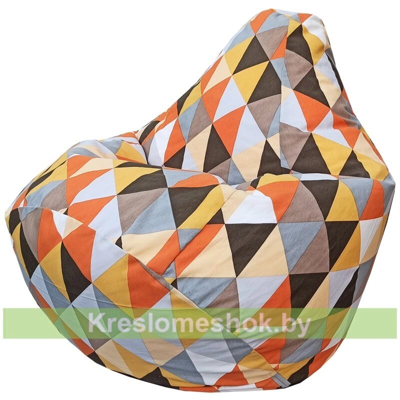 Кресло-мешок Груша Г2.4-06 Ромбик 04 от компании Интернет-магазин "Kreslomeshok" - фото 1