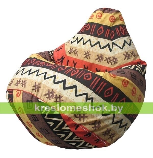 Кресло-мешок Груша Г2.4-11 Африкан от компании Интернет-магазин "Kreslomeshok" - фото 1