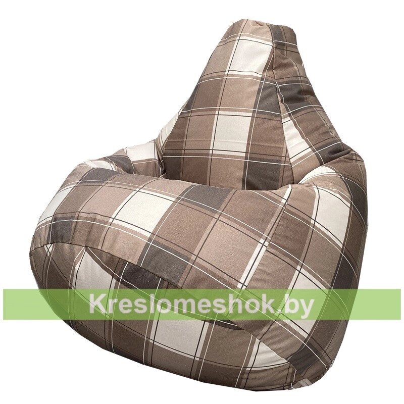 Кресло мешок Груша Г2.7-48 Шерлок (коричневый) от компании Интернет-магазин "Kreslomeshok" - фото 1