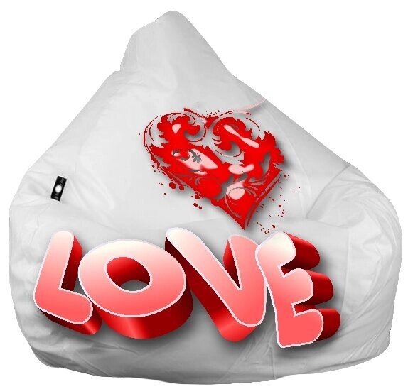 Кресло-мешок груша "Love" от компании Интернет-магазин "Kreslomeshok" - фото 1