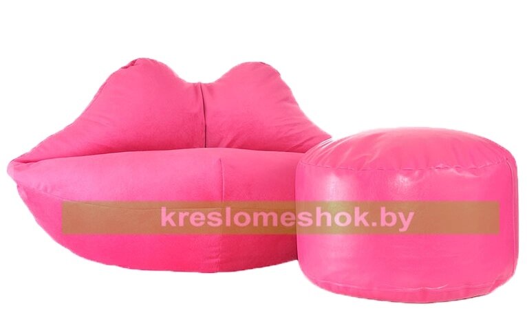Кресло мешок Губы велюр (110 х 60 см) от компании Интернет-магазин "Kreslomeshok" - фото 1