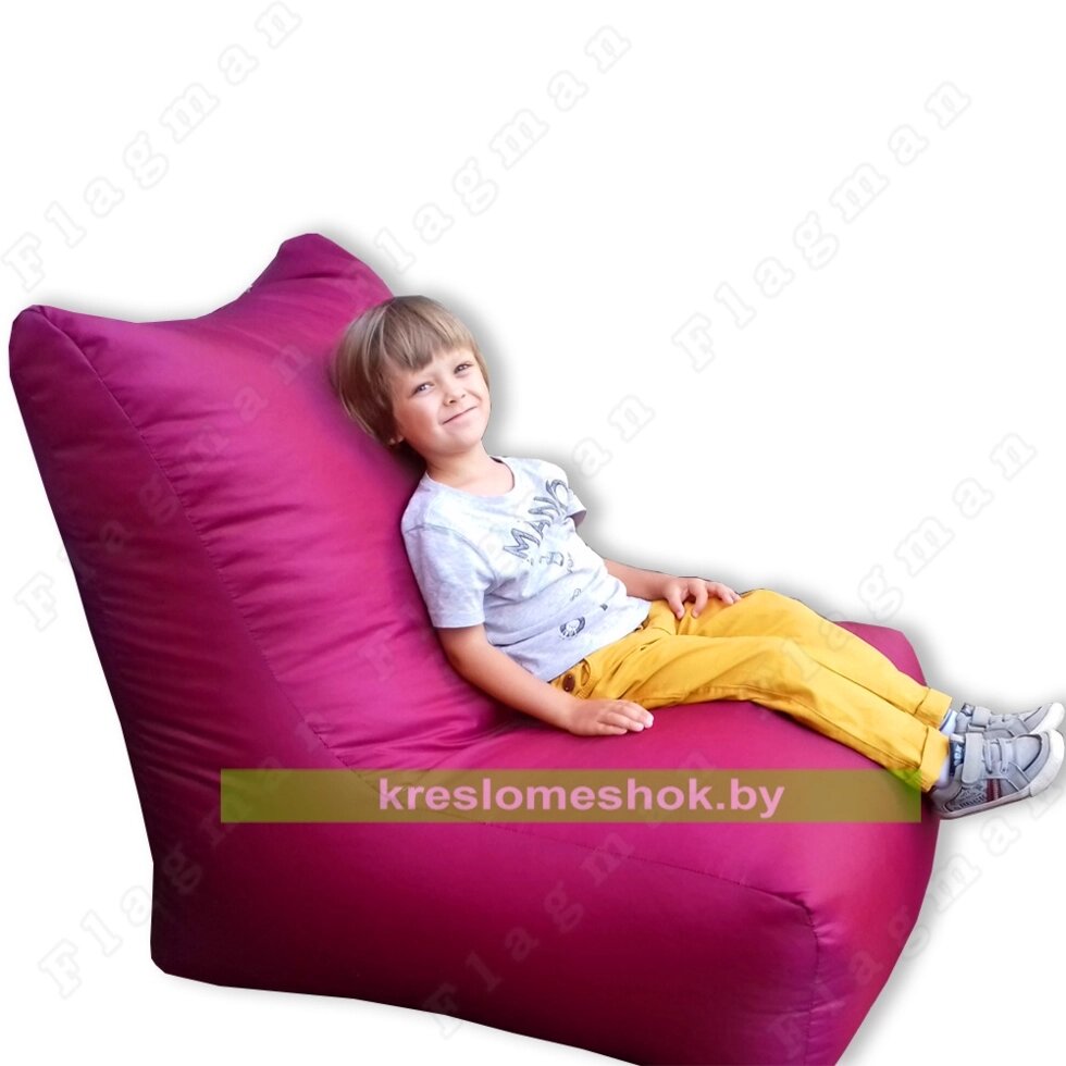 Кресло-мешок лежак малиновый от компании Интернет-магазин "Kreslomeshok" - фото 1