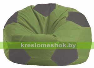 Кресло мешок Мяч М1.1-224 (основа оливковая, вставка серая)