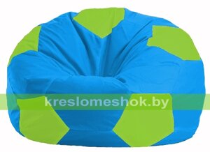 Кресло мешок Мяч М1.1-276 (основа голубая, вставка салатовая)