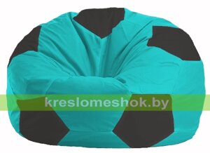 Кресло мешок Мяч М1.1-283 (основа бирюзовая, вставка чёрная)