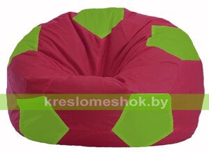 Кресло мешок Мяч М1.1-305 (основа бордовая, вставка салатовая)