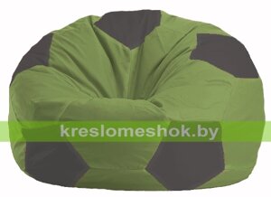 Кресло мешок Мяч М1.1-459 (основа оливковая, вставка серая тёмная)