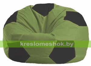 Кресло мешок Мяч М1.1-460 (основа оливковая, вставка чёрная)