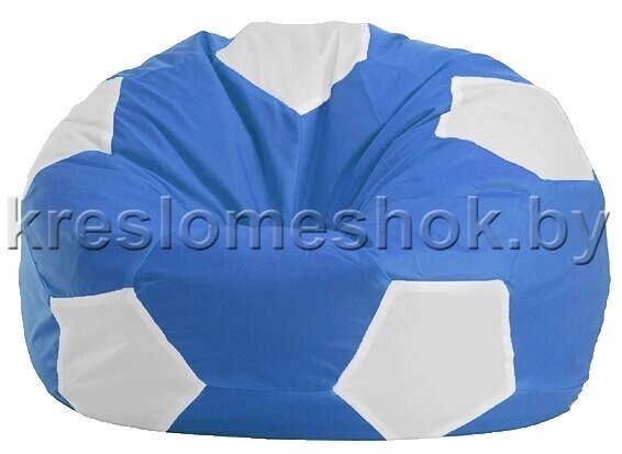 Кресло-мешок "Мяч Стандарт" бело-синее от компании Интернет-магазин "Kreslomeshok" - фото 1