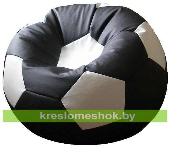 Кресло-мешок Мяч Стандарт М1.3-1610 черно-белый от компании Интернет-магазин "Kreslomeshok" - фото 1