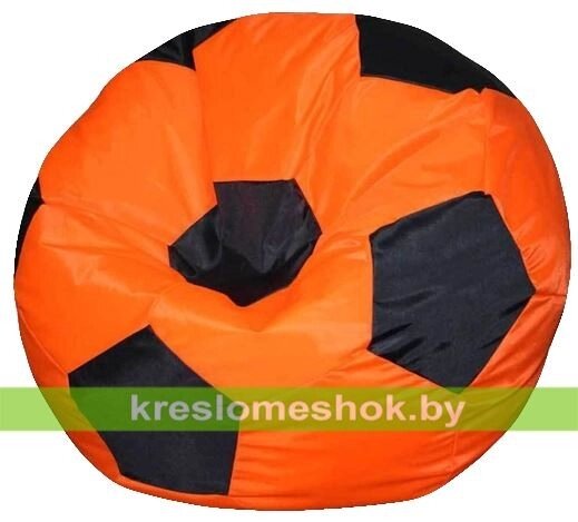 Кресло-мешок Мяч Стандарт оранжево-черное от компании Интернет-магазин "Kreslomeshok" - фото 1