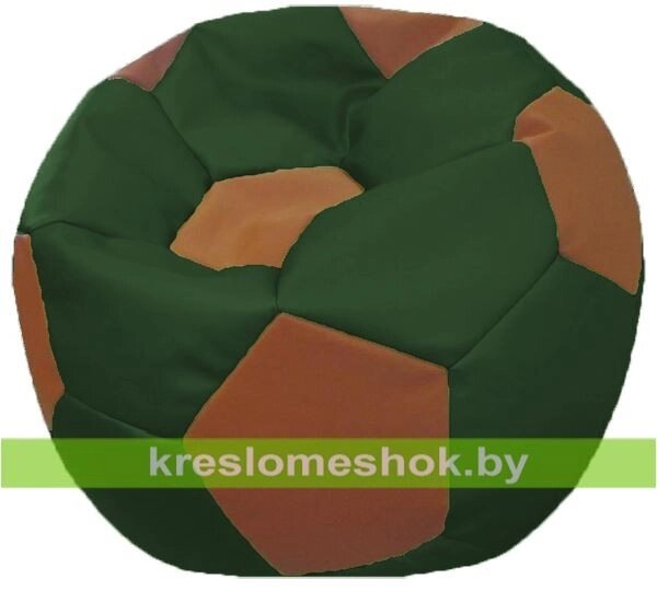 Кресло-мешок Мяч Стандрат М1.3-0107  коричнево-зеленое от компании Интернет-магазин "Kreslomeshok" - фото 1