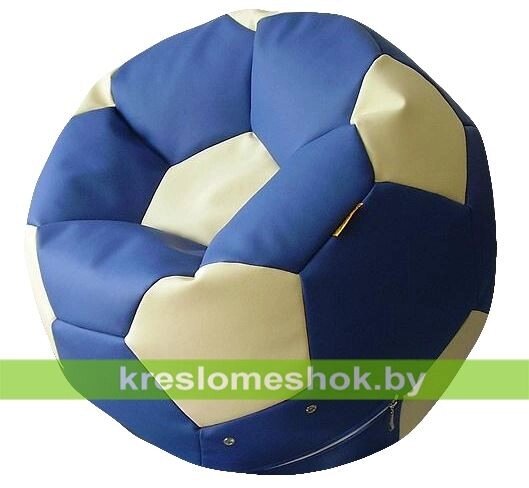 Кресло-мешок Мяч Стандрат М1.3-0310 сине-белый от компании Интернет-магазин "Kreslomeshok" - фото 1