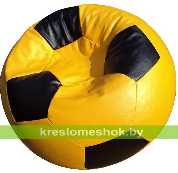 Кресло-мешок Мяч Стандрат М1.3-0816 желто-черное от компании Интернет-магазин "Kreslomeshok" - фото 1
