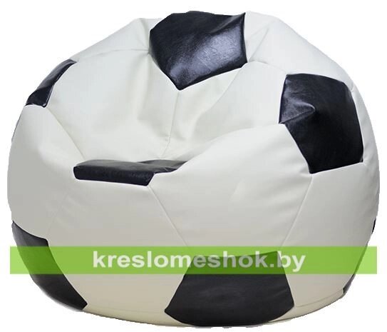 Кресло-мешок Мяч Стандрат М1.3-1016 бело-черное от компании Интернет-магазин "Kreslomeshok" - фото 1