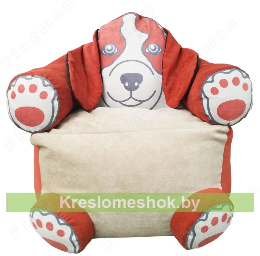 Кресло мешок Пёс Оранж от компании Интернет-магазин "Kreslomeshok" - фото 1