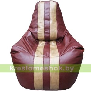 Кресло мешок Спортинг С2.3-04 (бордовый, коричневый)