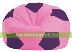 Кресло мешок Мяч М1.1-191 (основа розовая, вставка фиолетовая)