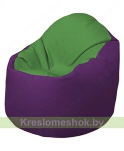Кресло-мешок Браво Б1.3-N76N32 (зеленый - фиолетовый)