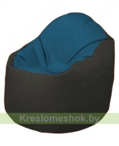 Кресло-мешок Браво Б1.3-F03F38 (синий - чёрный)