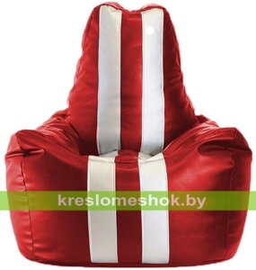 Кресло мешок Спортинг С3.3-02 (красный, белый)