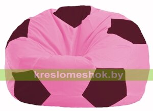 Кресло мешок Мяч М1.1-204 (основа розовая, вставка бирюзовая)