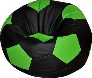 Кресло-мешок "Мяч Стандарт" черно-салатовый