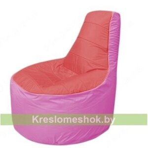 Кресло мешок Трон Т1.1-0203(красный-розовый)