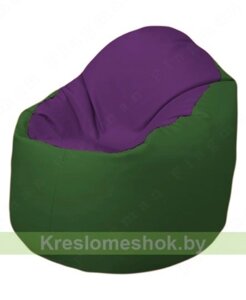 Кресло-мешок Браво Б1.3-N32N77 (фиолетовый, тёмно-зелёный)