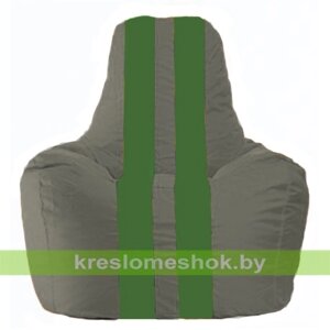 Кресло-мешок Спортинг тёмно-серый - зелёный С1.1-361