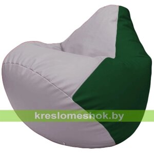 Бескаркасное кресло-мешок Груша Г2.3-2501 сиреневый, зелёный