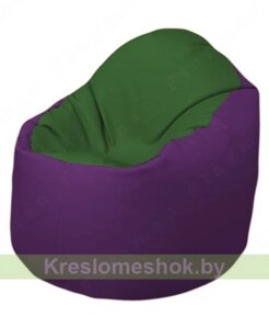 Кресло-мешок Браво Б1.3-N77N32 (темно-зеленый, фиолетовый)