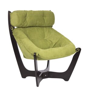 Кресло для отдыха мод. 11 (Verona Apple green/ каркас Венге)