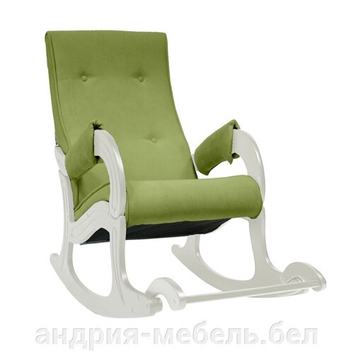 Кресло-качалка Модель 707 (Verona Apple green/Дуб шампань)