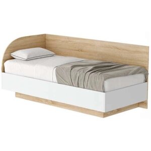 Кровать-софа КРС-900 Соната Дуб Сонома - Белый глянец