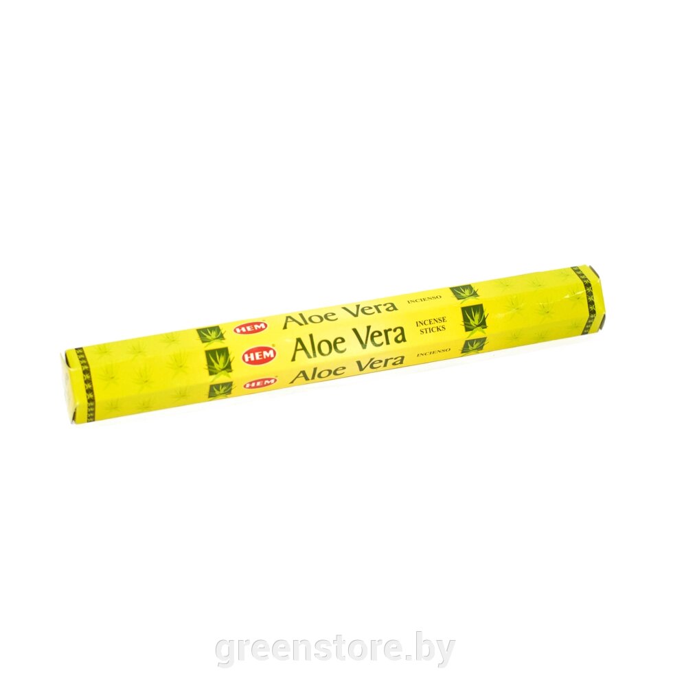 Благовония HEM Алое Вера (Aloe vera), 20 палочек от компании Зеленый магазин Минск - фото 1