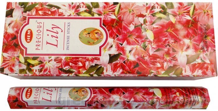 Благовония HEM Драгоценная лилия (Precious Lily), 20 палочек от компании Зеленый магазин Минск - фото 1