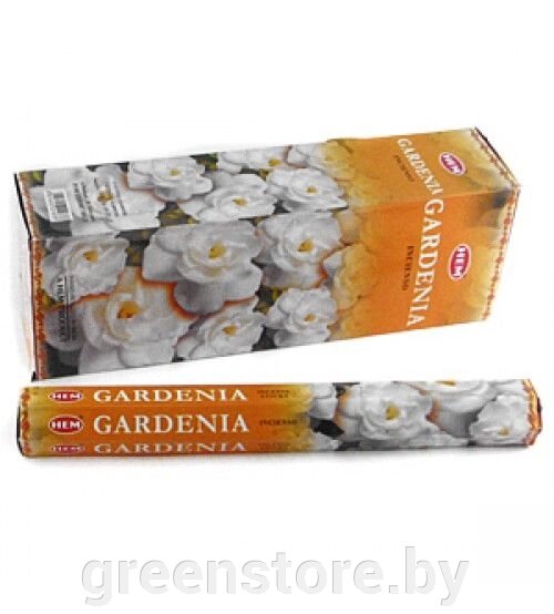 Благовония HEM Гардения (Gardenia), 20 палочек от компании Зеленый магазин Минск - фото 1