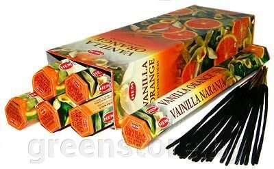 Благовония HEM Hexa Vanilla Orange (Ваниль с апельсином), 20 палочек от компании Зеленый магазин Минск - фото 1