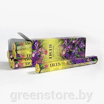 Благовония HEM Ирис (Iris), 20 палочек от компании Зеленый магазин Минск - фото 1