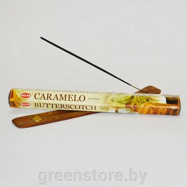Благовония HEM Карамель (Caramelo), 20 палочек от компании Зеленый магазин Минск - фото 1