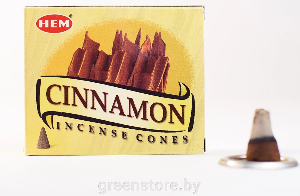 Благовония HEM Корица (Cinnamon), 10 конусов от компании Зеленый магазин Минск - фото 1