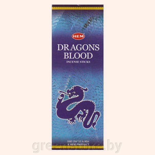 Благовония HEM Кровь Драконов синяя (Dragons Blood) , 20 палочек от компании Зеленый магазин Минск - фото 1