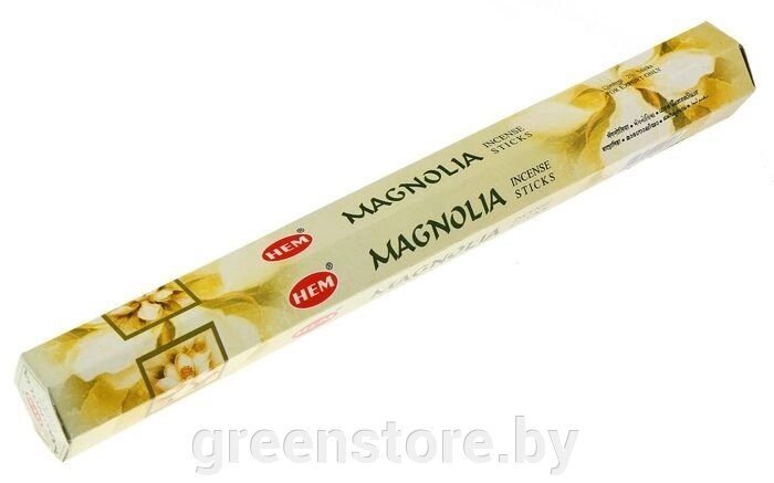 Благовония HEM Магнолия (Magnolia), 20 палочек от компании Зеленый магазин Минск - фото 1