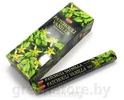 Благовония HEM Пачули с ванилью (Patchouli Vanilla), 20 палочек от компании Зеленый магазин Минск - фото 1